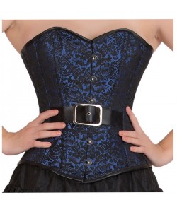 Women Steampunk Brocade Overbust Corset