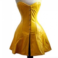 Women Long Leather Corset Dress Exclusive Design Women Long Leather Corset Dress Exclusive Design