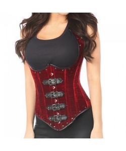 Hourglass Shape Velvet Corset For Sale