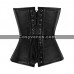 Buy Overbust Front Zipper Real Leather Corset