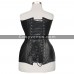 Women Overbust Wasp Leather Corset