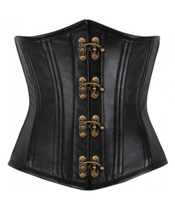 Women Underbust Sheep Leather Corset
