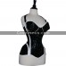 Women Vinyl PVC Gothic Corset