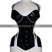 Women Vinyl PVC Gothic Corset