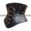 Elegant Black Vinyl Steel Boned Corset