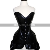 Women Full Bust PVC Vinyl Skirt Corset Women Full Bust PVC Vinyl Skirt Corset
