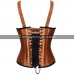 Women Satin Copper Overbust Corset