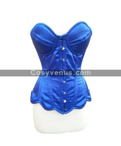 Gothic Overbust Satin Corset