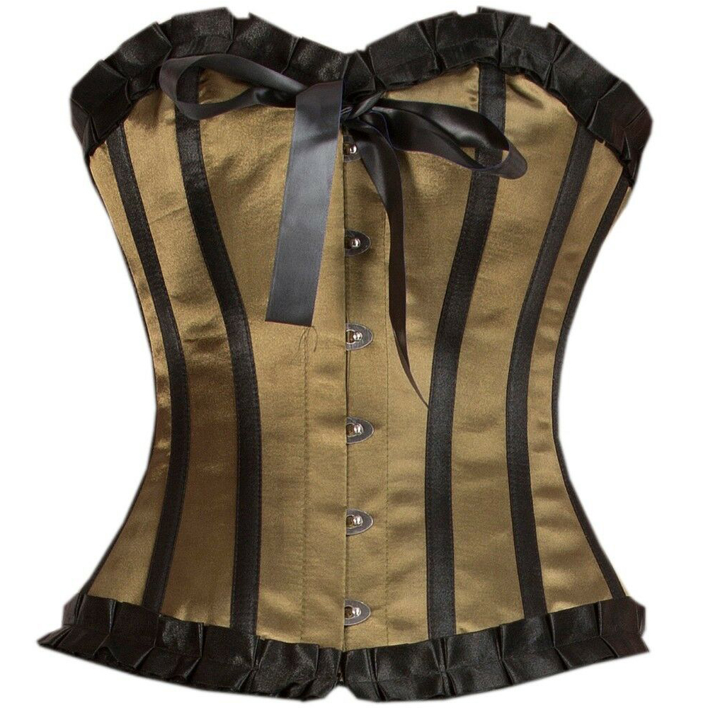 Cheap Gothic Satin Corset Buy Overbust Satin Corset
