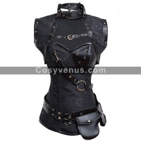 Steampunk Floral PVC Corset Fancy Lingerie Bustier Steampunk Floral PVC Corset Fancy Lingerie Bustier