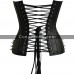 Women Steampunk Bondage Corset Spikes Club Corset