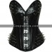 Women Steampunk Bondage Corset Spikes Club Corset