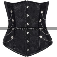 Women Floral Underbust Brocade Corset Waist Trainer  Women Floral Underbust Brocade Corset Waist Trainer