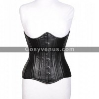 Sexy Women Underbust Leather Corset Double Steel Boned Sexy Women Underbust Leather Corset Double Steel Boned