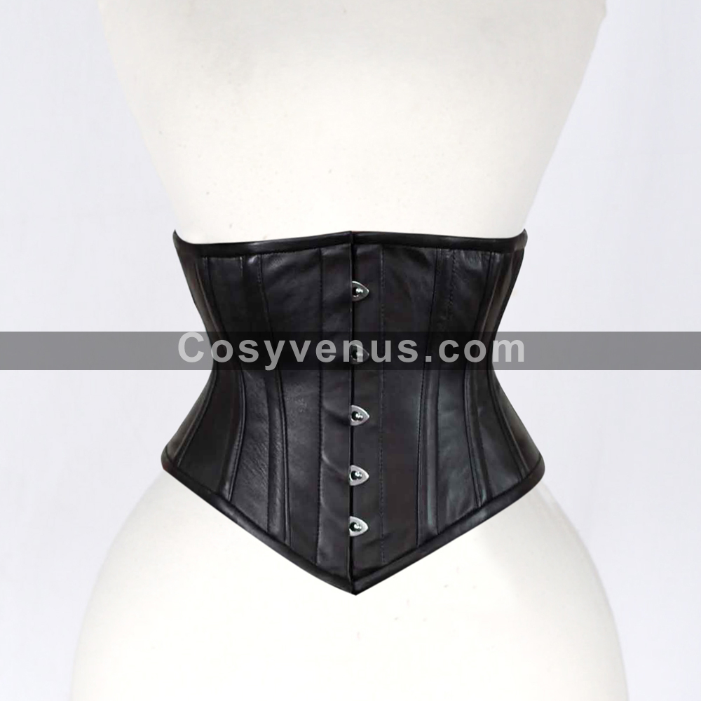 Women Underbust Leather Corset Heavy Duty Steel Boned Women Underbust Leather Corset Heavy Duty Steel Boned
